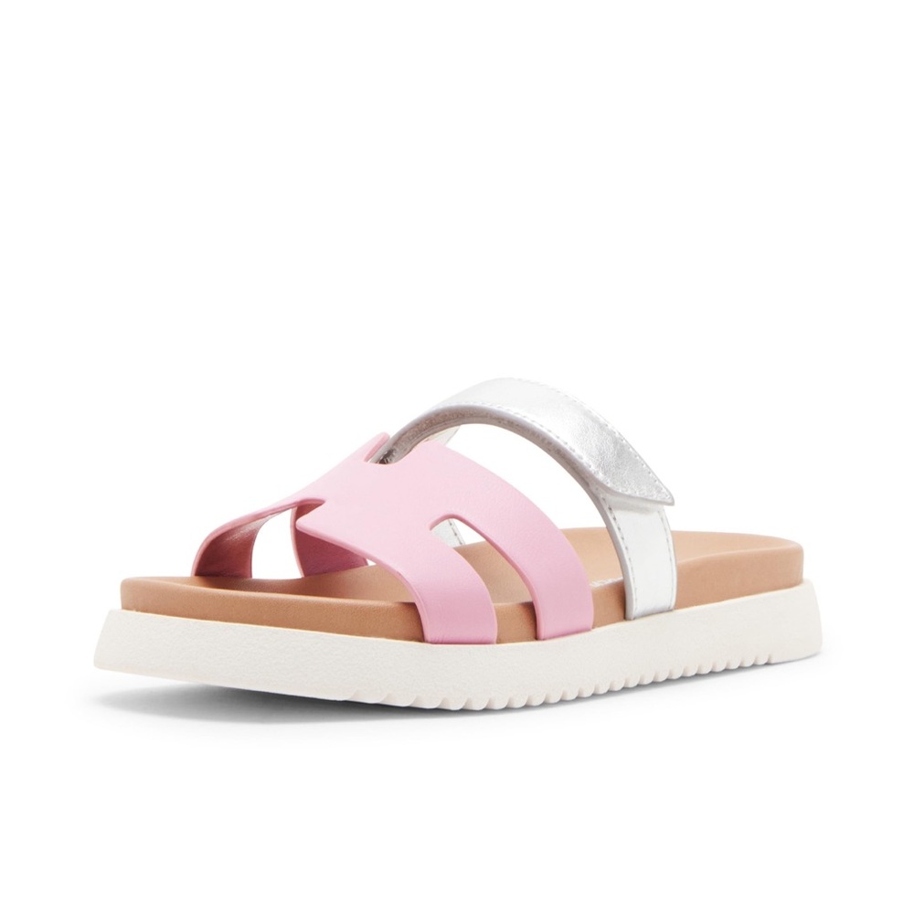 Steve Madden Mayven slide pink big girl size 4 gently used